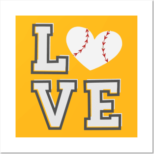 Baseball Love Posters and Art